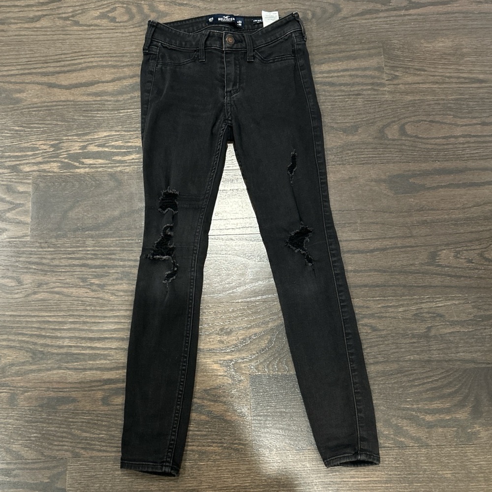Hollister Black Ripped Skinny Jeans